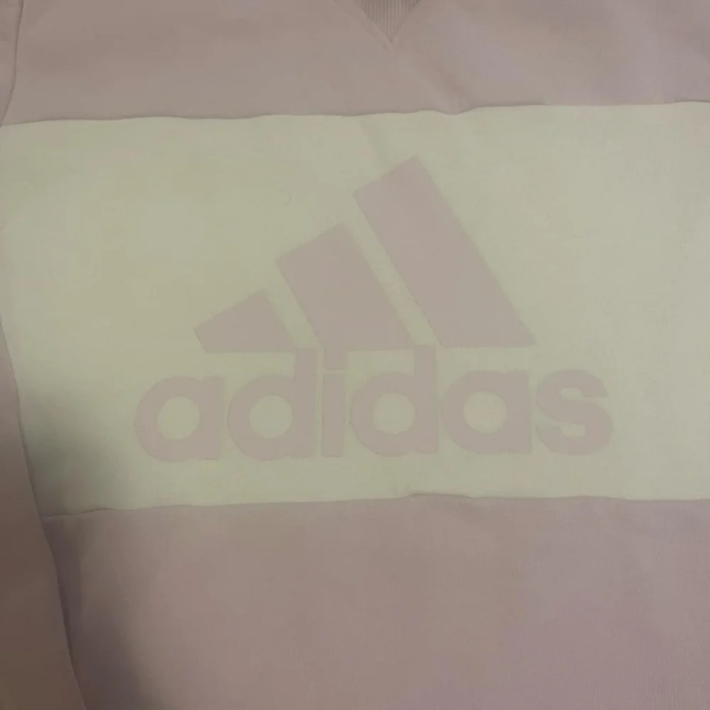 Adidas womens semi cropped oversized crewneck sweatshirt size small - Picture 3 of 4